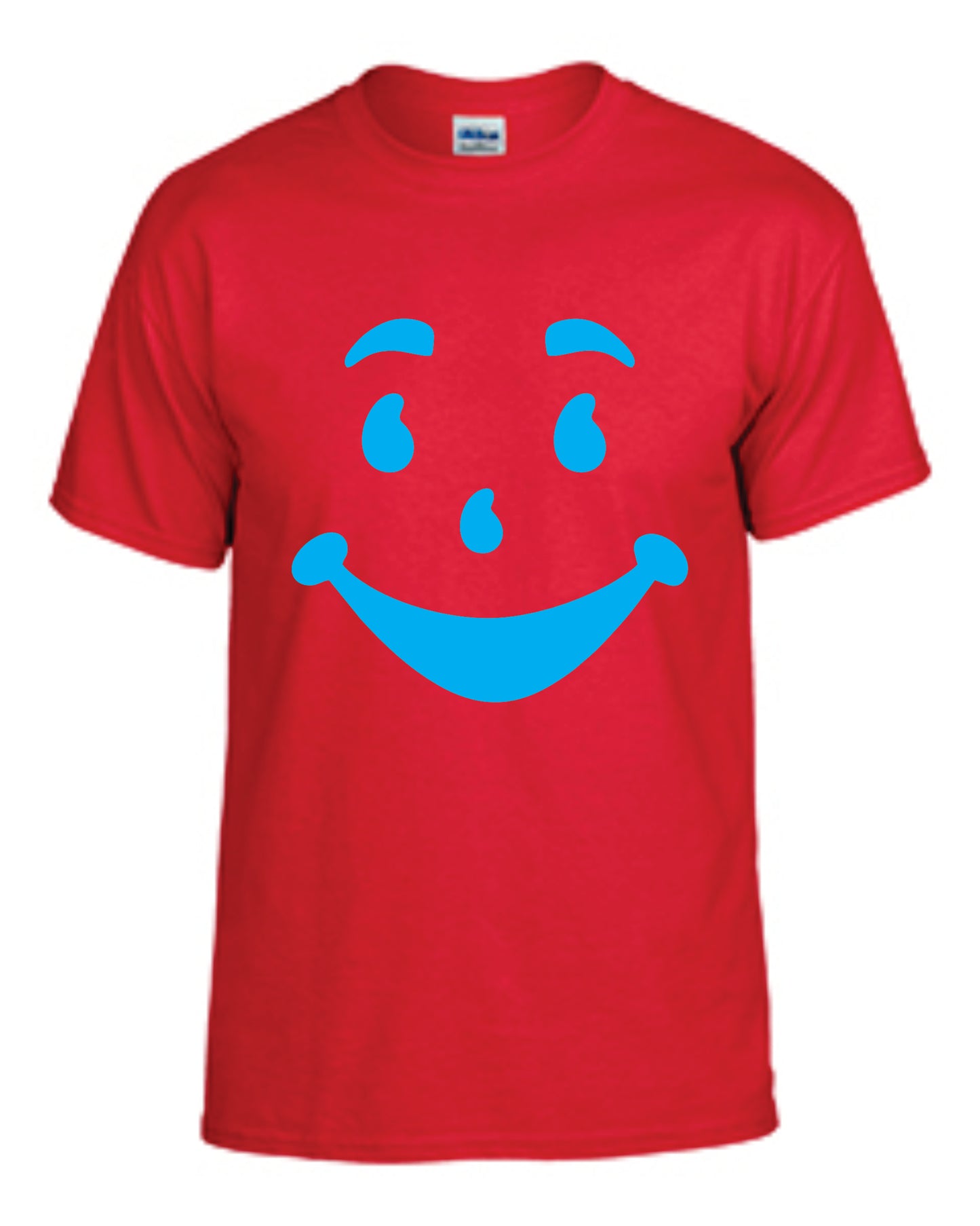 Khool-Aid Man Face Graphic Short Sleeve T-Shirt, Adults & Youth