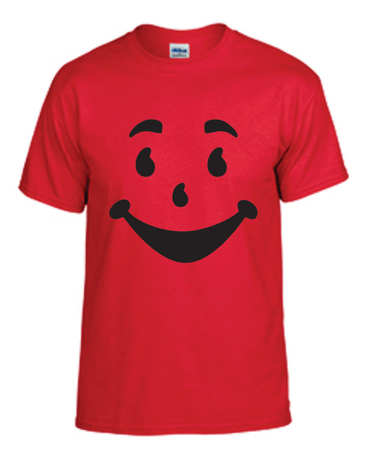Khool-Aid Man Face Graphic Short Sleeve T-Shirt, Adults & Youth